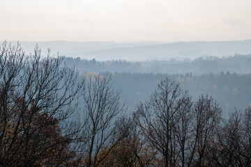 View from Kalvarie hill, Czech republic
