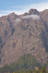 Crag of a volcanic crater.