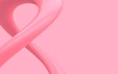 Women's Day Wallpaper, greeting card, pink background. 8 march. With polish text. 3D illustration