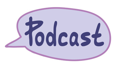 Vector graphics of a comic book style dialogue bubble with the caption 