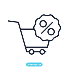 Discount icon. Discount symbol template for graphic and web design collection logo vector illustration