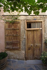 Fototapeta na wymiar Old house in Chania on Crete in Greece, Europe 