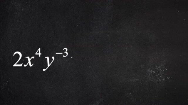 A progression of complex math formulas, appearing on a blackboard as being written by an invisible hand. White characters, black background.
