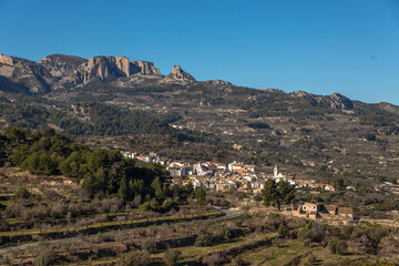 Tourist spot, Castell de Guadalest. Alicante, Spain