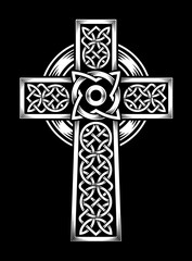Vector celtic cross. Ethnic ornament.