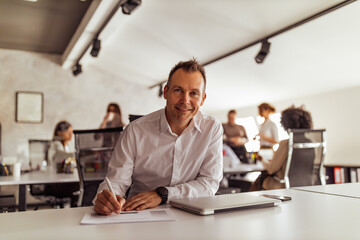 People at office, working together.