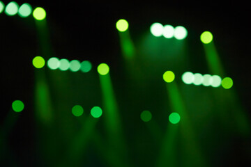 Blur the colorful lighting of the event venue
