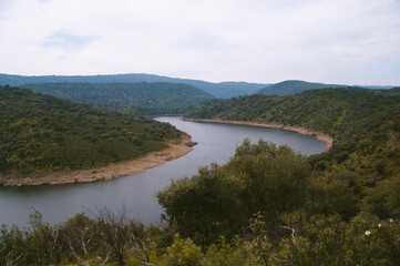 Fototapeta na wymiar Scenic view of a beautiful Natural Park, Caceres, Extremadura, Spain, Europe