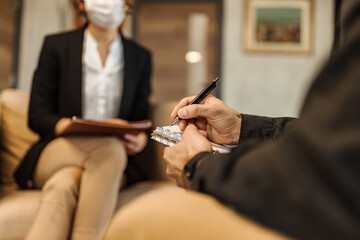 Obraz premium Team work, doing daily work at office.