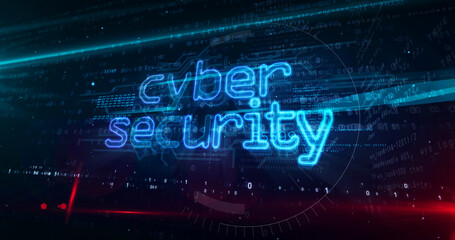 Cyber security abstract 3d illustration