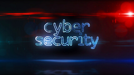 Cyber security abstract 3d illustration