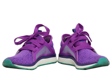 purple shoe isolated on white