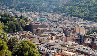 Naklejka premium Andorra with nature