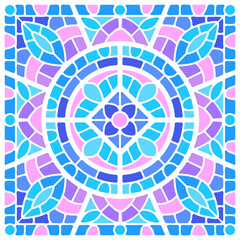 Ancient mosaic ceramic tile pattern.