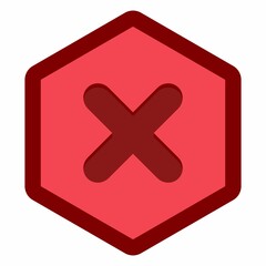 Obraz premium Wrong marks, Cross marks, Rejected, Disapproved, No, False, Not Ok, Wrong Choices, Task Completion, Voting. - vector mark symbols in red. Isolated icon.