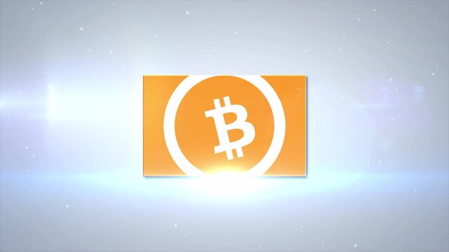Bitcoin Cash BCH Alternative Cryptocurrency Logo Coin 3d Animation Motion Graphics Reveal on White Background with Glowing Light Shining Digital Bitcoin Blockchain Virtual Altcoin Symbol ProRes 4K