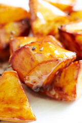 Stewed sweet potato sugar in a bowl