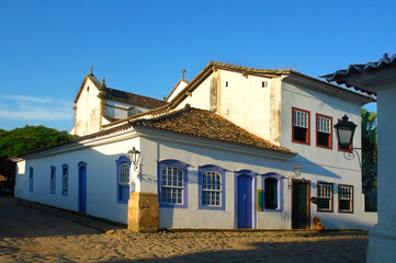 Fototapeta na wymiar Paraty or Parati - well preserved Portuguese colonial and Brazilian Imperial city located on the Costa Verde.