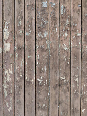 Vertical wooden aged texture. Rustic grunge material.