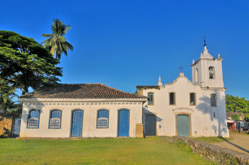 Fototapeta na wymiar Paraty or Parati - well preserved Portuguese colonial and Brazilian Imperial city located on the Costa Verde.