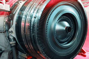 Disks with blades are a structural element of an aircraft turbine and a power plant with a...