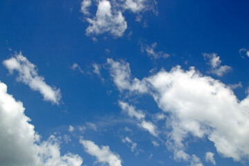 Blue sky background with clouds