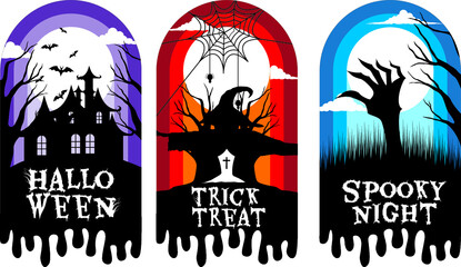 Happy halloween design