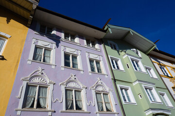 Bad Toelz, market square, pedestrian zone in Bad Toelz, February, Corona time