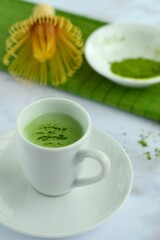 Green tea matcha latte 