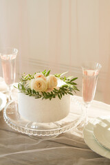 Beautiful decoration for the wedding of a white woman and a black man made by Asian women