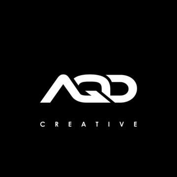 AQD Letter Initial Logo Design Template Vector Illustration