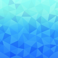 Fototapeta premium Blue abstract geometric background. Rumpled triangular shapes. Vector illustration graphic background.