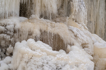 frozen waterfall