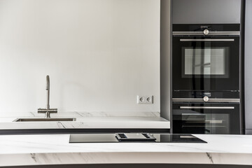 Luxurious interior of a fine kitchen of special design