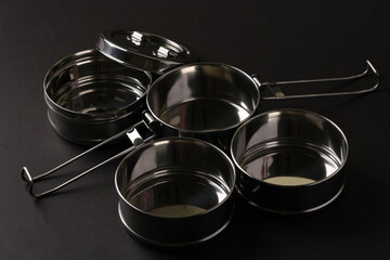 typical Indian Stainless Steel Tiffin Box