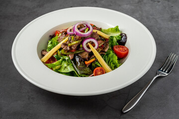 Beef salad, Spicy salad of roasted beef, Thai style food