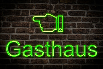 Leuchtreklame Gasthaus