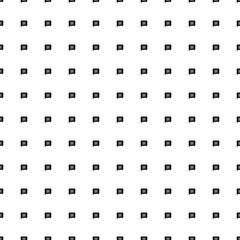 Square seamless background pattern from black chat symbols. The pattern is evenly filled. Vector illustration on white background
