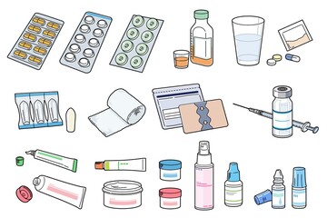 薬 処方薬 アイコン 色々セット