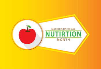 national nutrition month concept design
