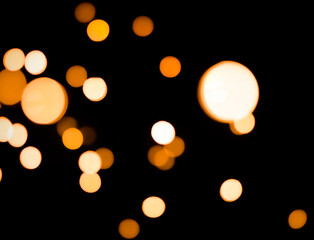 luces amarillas noche desenfoque de luz (yellow lights night blur light)