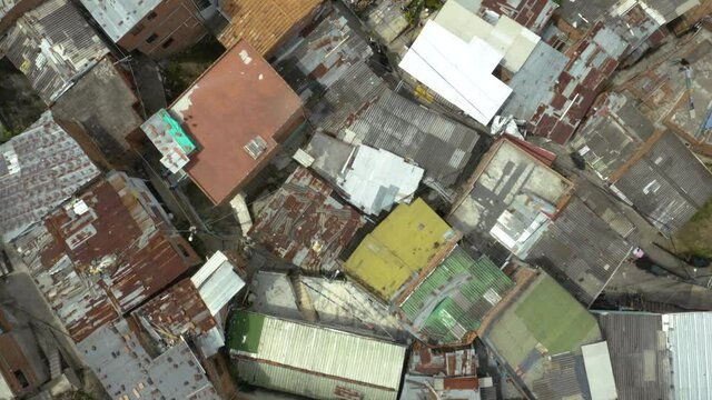 Top Down View of Real People Living in Extreme Poverty.