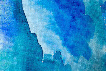 blue watercolors on paper texture