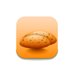 Cookie Oatmeal Fast Food Logo Vector Symbol Icon Design Style