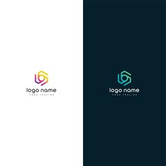 Fototapeta premium circle hexagonal technology initial letter O logo icon design