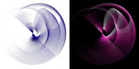  Graphic design element. 3d rendering. 3d illustration. Sign, icon, symbol.