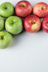 Juicy apples isolated on a white background