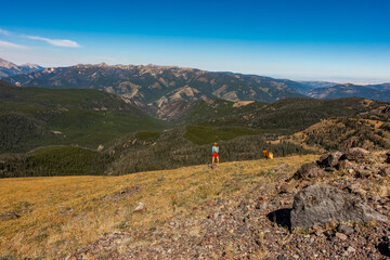 Hiking in complete solitude, Montana