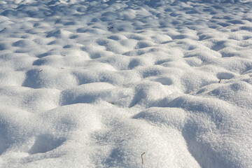 Texture de neige et bosses