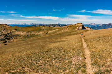 Hiking in complete solitude, Montana